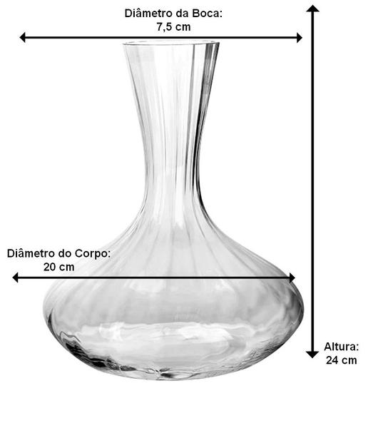 Imagem de Decanter 1,8 Litros Soffiato Em Cristal Ecológico Transparente