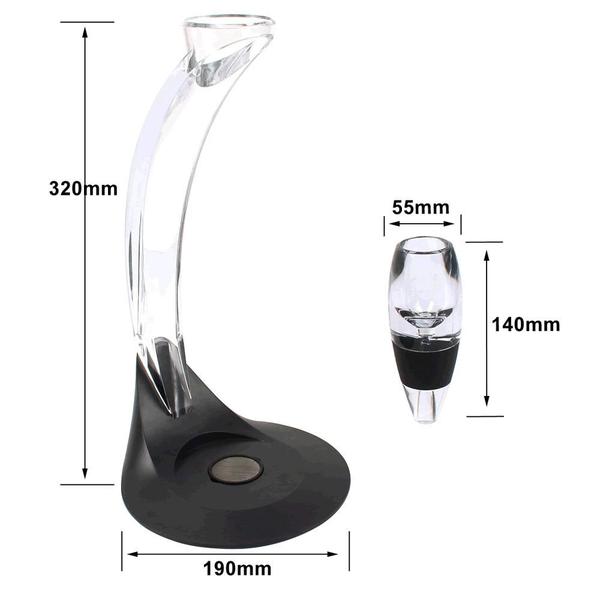 Imagem de Decanter Aerador de Vinho Magic Deluxe 5 peças CBR03518