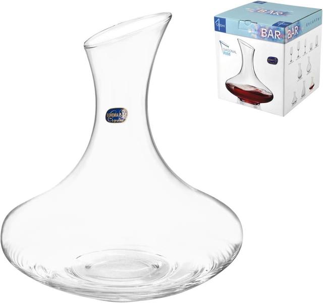 Imagem de Decanter de Cristal Titânio Bohemia 1,2L Sommelier Redondo