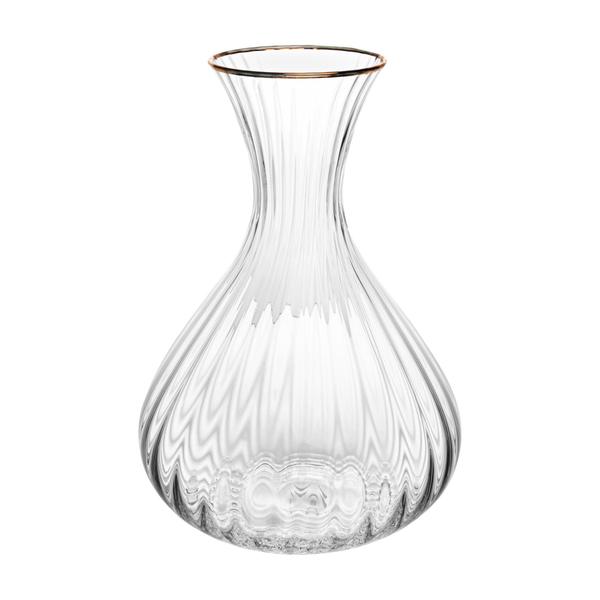 Imagem de Decanter De Vinho Lines E Fio De Ouro 1,5L Cristal Ecológico