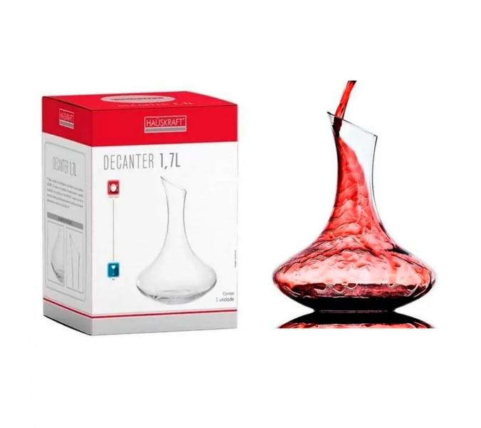 Imagem de Decanter Em Vidro Transparente Para Vinho Tinto Branco