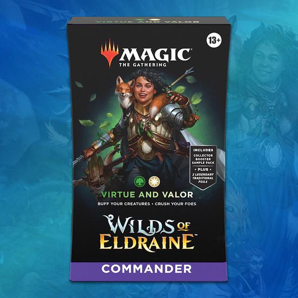 Imagem de Deck Commander Magic Wilds Of Eldraine Virtude e Valor EN