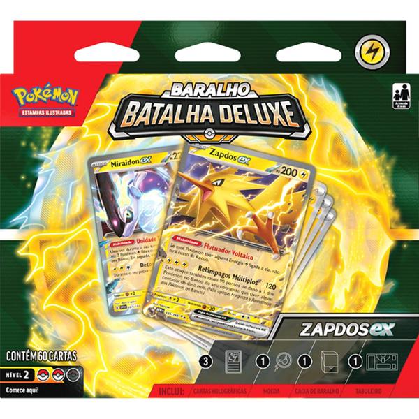 Imagem de Deck de Batalha Deluxe Pokémon -  Zapdos Ex - Pokémon TCG