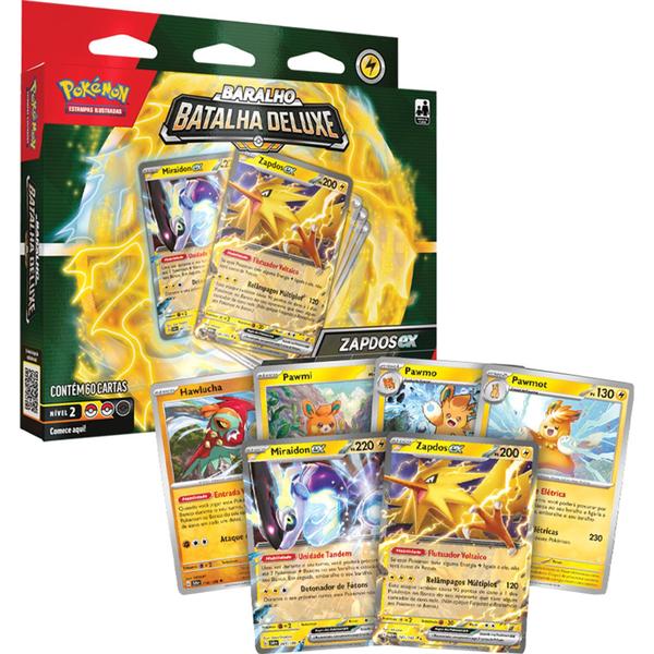 Imagem de Deck de Batalha Deluxe Pokémon -  Zapdos Ex - Pokémon TCG