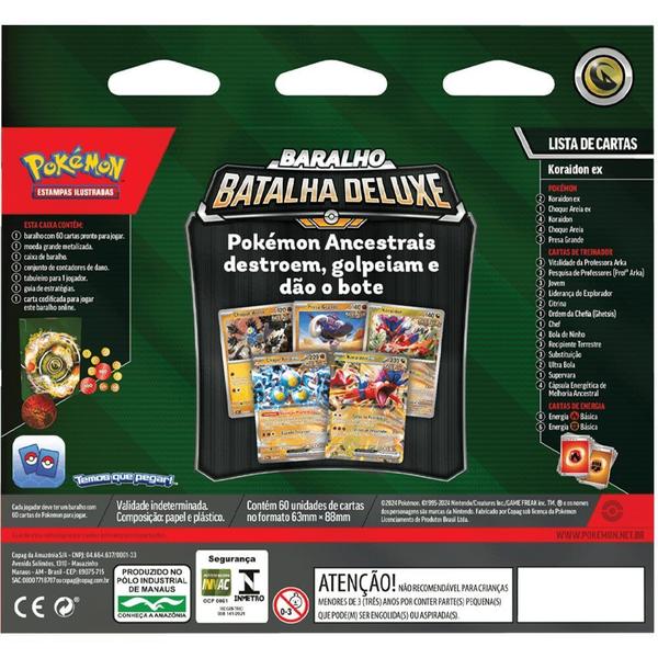 Imagem de Deck de batalha pokemon tcg deluxe miraidon/koraidon copag