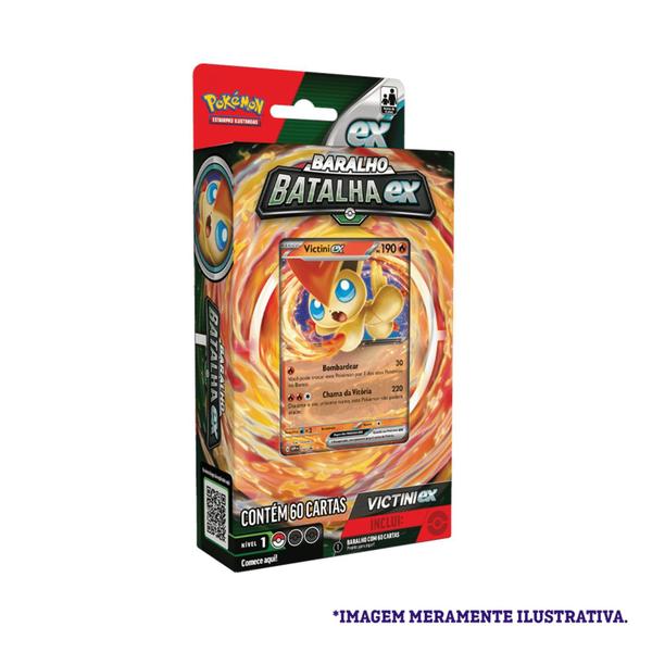 Imagem de Deck De Batalha Pokémon Tcg Ex Victini - Copag