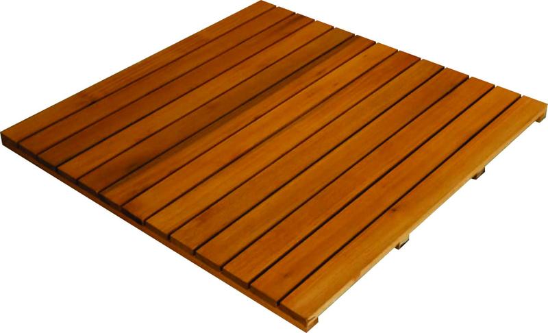 Imagem de Deck De Madeira Modular 100x100 cm Réguas 7 cm Neonx Com Pintura