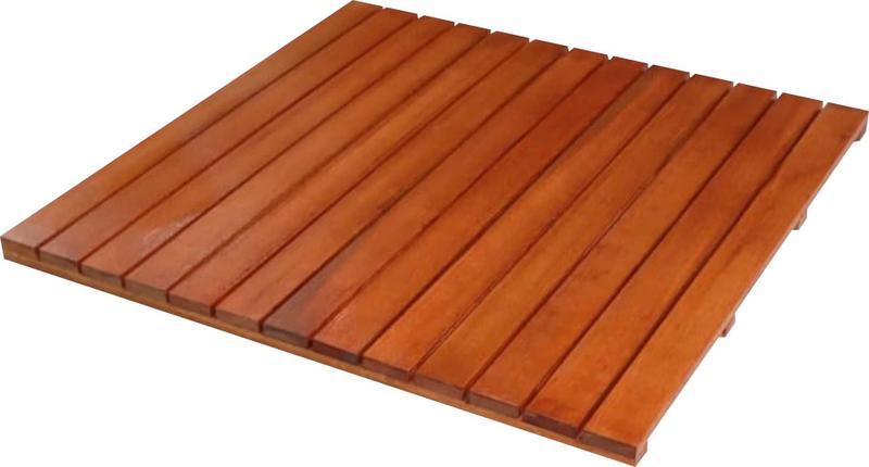 Imagem de Deck De Madeira Modular 100x100 cm Réguas 7 cm Neonx Com Pintura