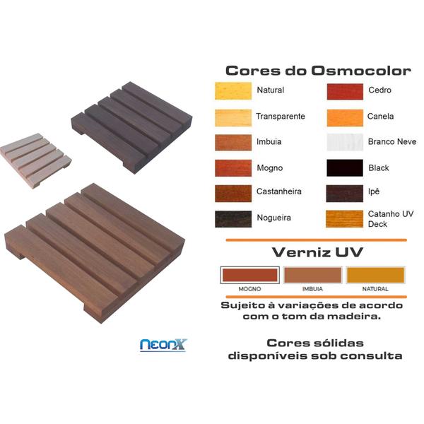 Imagem de Deck De Madeira Modular 25x25cm Com Pintura Neonx