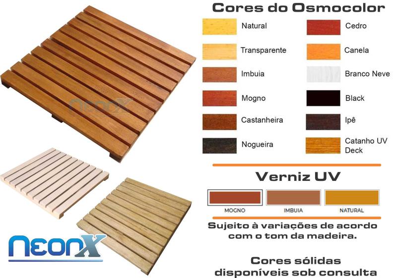 Imagem de Deck De Madeira Modular 50x50 cm Com Pintura Neonx