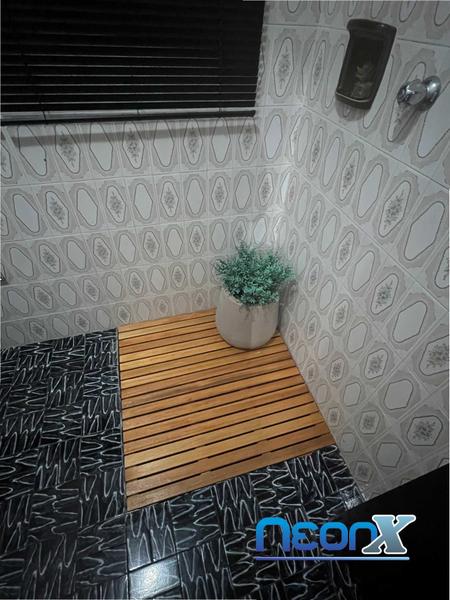 Imagem de Deck De Madeira Piscina Box Banheiro Capacho 100x60 cm Pintado NeonX