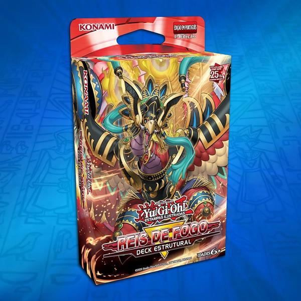 Imagem de Deck Estrutural Cartas YuGiOh! Reis de Fogo Fire Kings