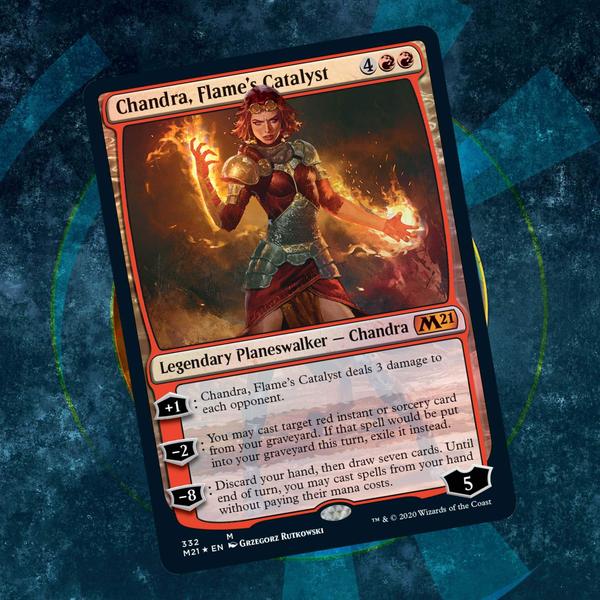 Imagem de Deck inicial Magic The Gathering Chandra Planeswalker M21