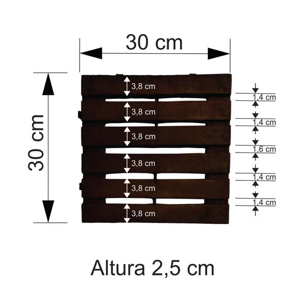 Imagem de Deck - Plástico Reciclado - 30 cm x 30 cm