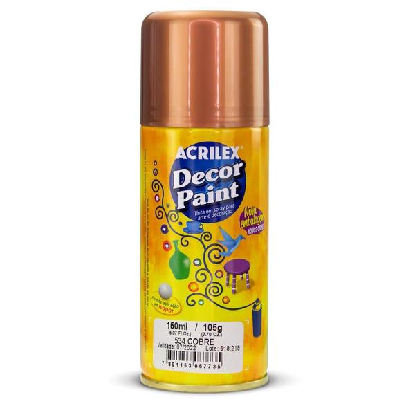 Decor Paint 150ml Acrilex (spray para pintura decorativa) ref. 10150 Imagem de Decor Paint 150ml Acrilex (spray para pintura decorativa) ref. 10150