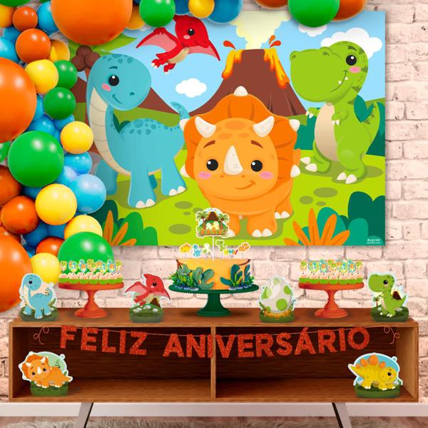 Imagem de Decoração 6 Display de mesa EVA  Dino Baby festa Aniversário