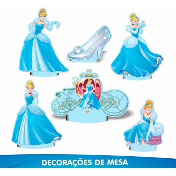 Imagem de Decoração Aniversario Cinderela Infantil Em Casa Super Fácil Com 39 Enfeites