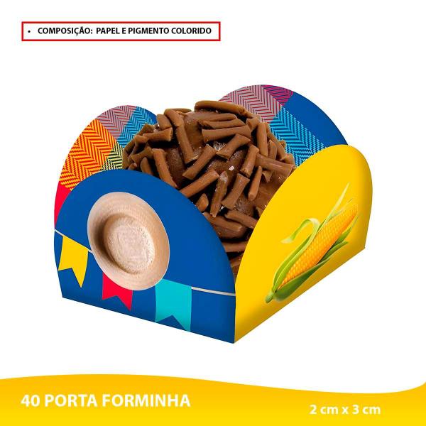 Imagem de Decoração Aniversário Festa Junina Kit Pegue e Monte Completo com 62 Peças