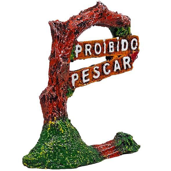 Imagem de Decoração aquários placa proibido pescar / não bata no vidro