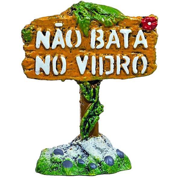 Imagem de Decoração aquários placa proibido pescar / não bata no vidro