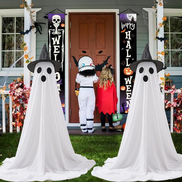 Imagem de Decoração CYSKXYI Halloween Ghost Decor com luzes LED (2 unidades)