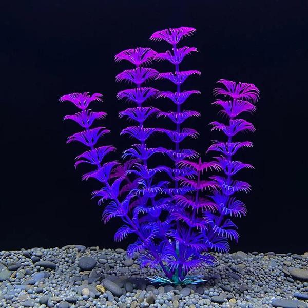 Imagem de Decoração de Aquário 7,08 Polegadas - Planta Artificial para Tanque de Peixes