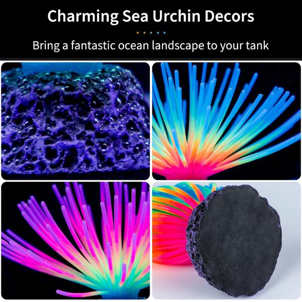 Imagem de Decoração de aquário Uniclife Imitative Rainbow Iridescent Sea