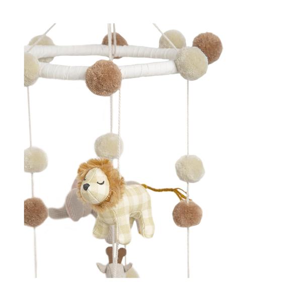 Imagem de Decoração de berçário Baby Mobile Crane Safari para pendurar berços