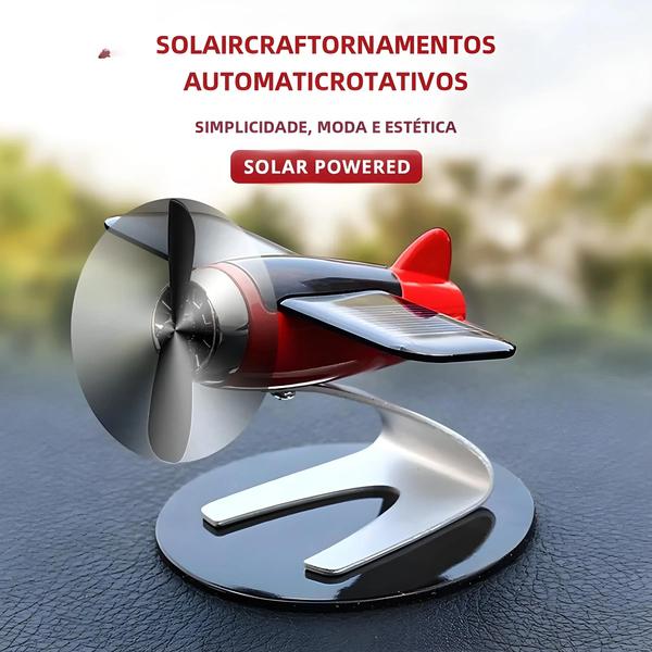 Imagem de Decoração de Carro Masculina - Avião Solar Criativo para Entusiastas