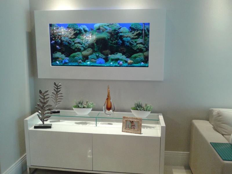 Imagem de Decoração de Casa Aquario de Parede tipo Tv