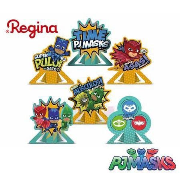 Decoração de Festa Pj Masks - 6 unidades - regina Imagem de Decoração de Festa Pj Masks - 6 unidades