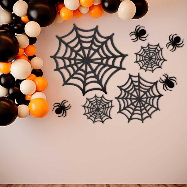 Imagem de Decoração de Halloween Painel Esqueleto ou Morcego em EVA Brilhante