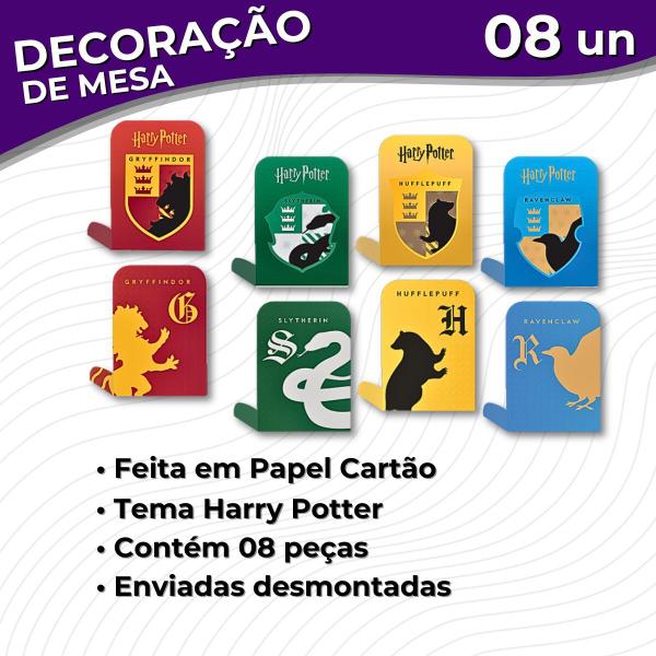 Imagem de Decoração de Mesa Festa de Aniversário Divertida Harry Potter - 8 Unidades - Festcolor