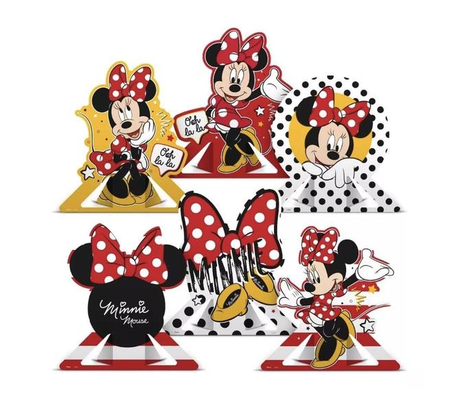 Imagem de Decoração de mesa Festa Minnie Vermelha 6 Uni Regina Festas - Inspire sua Festa Loja