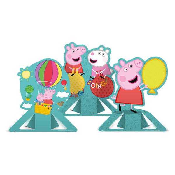 Imagem de Decoração de Mesa Peppa Pig Clássica - 6 Itens