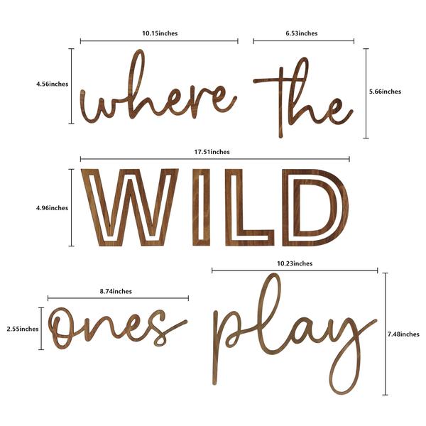 Imagem de Decoração de parede Little Snugglebugs Where The Wild Ones Play