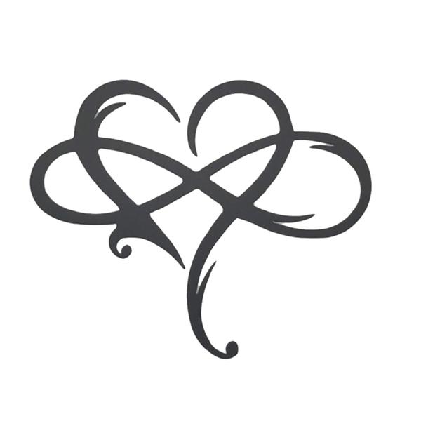 Imagem de Decoração de parede Wokex Infinity Heart Steel para casamento em casa