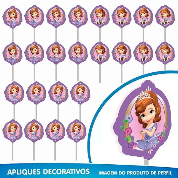 Imagem de Decoração Festa Aniversário Infantil Menina Princesinha Sofia Com 39 Enfeites