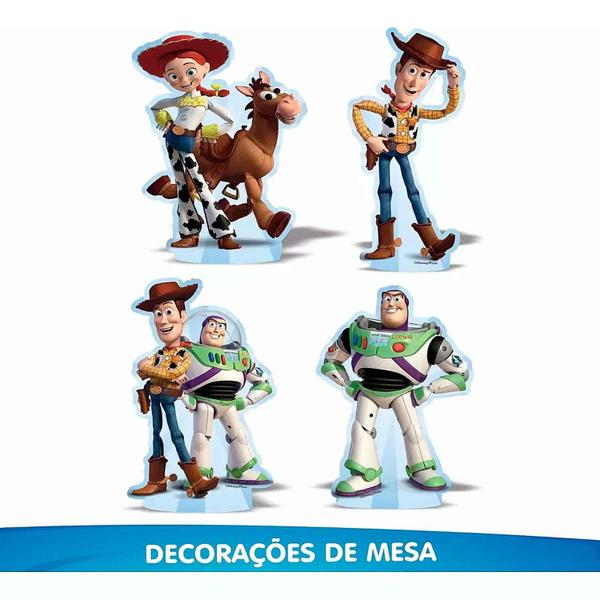 Imagem de Decoração Festa Aniversário Toy Story Infantil Menina Menino Kit Com 40 Enfeites