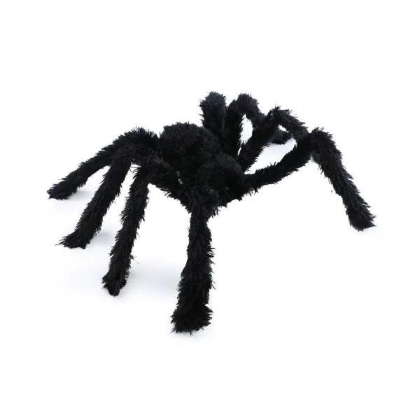 Decoração Halloween Aranha Cobalt de Veludo com Luz - Cromus Imagem de Decoração Halloween Aranha Cobalt de Veludo com Luz