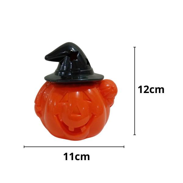 Imagem de Decoração Halloween Mini Abóbora Com Chapéu de Bruxa