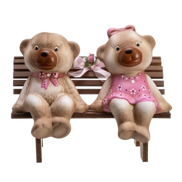 Imagem de Decoração Jardim Banco Urso Grande Mdf Cerâmica