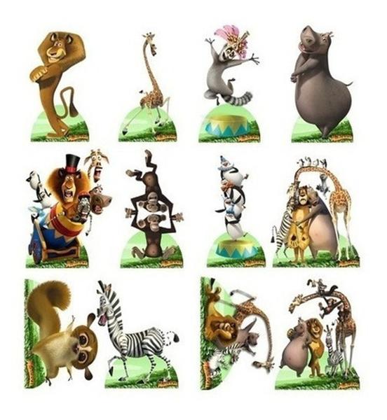 Imagem de Decoração Madagascar - 12 Displays De 20cm