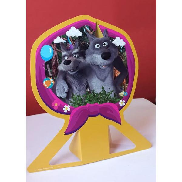 Imagem de Decoração Masha e o Urso Display de mesa  - 6 Unidades