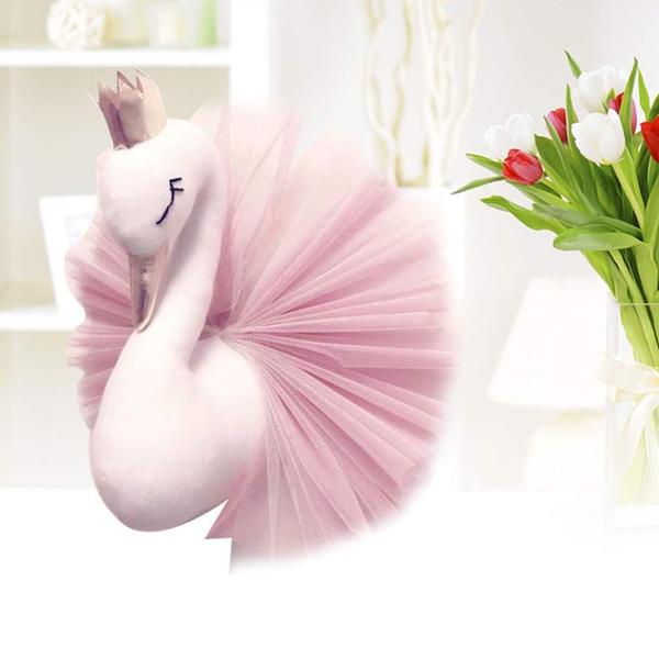 Imagem de Decoração para pendurar na parede Hook Garneck Crown Dress Swan Pink