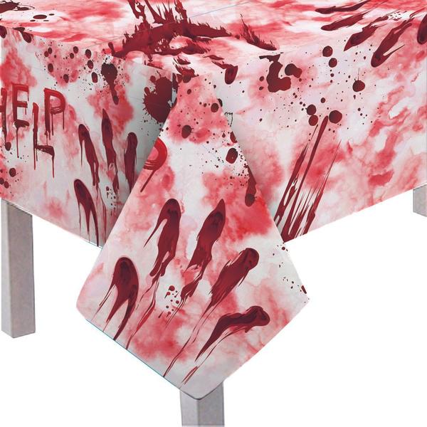 Decoração Toalha de Mesa Help Halloween 118x180 C/1 Un - Cromus Imagem de Decoração Toalha de Mesa Help Halloween 118x180 C/1 Un