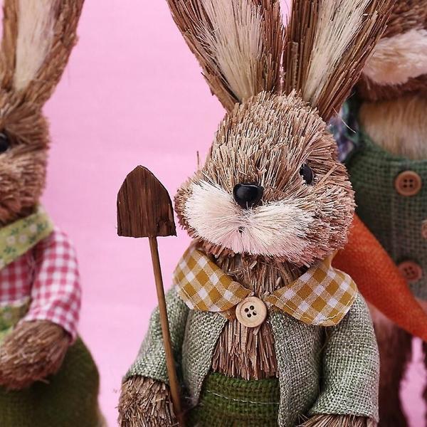 Imagem de Decoração: Wokex Straw Rabbit Bunny Easter Party Home, 2 peças