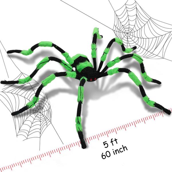 Imagem de Decorações de Halloween Giant Spider BAYN 60 cm com luzes LED