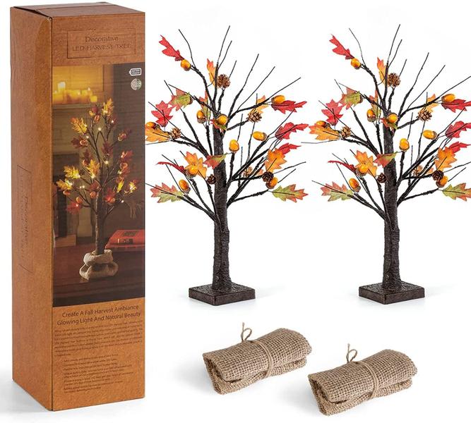 Imagem de Decorações de outono Lighted Oak Maple Tree Monsense 24 Lights