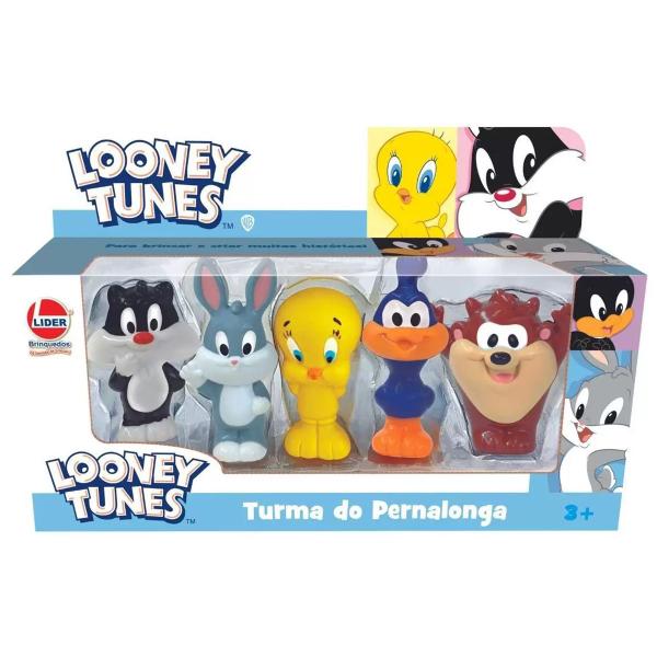 Imagem de Dedoches Looney Tunes Bonecos de Vinil 5 Personagens Lider